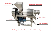 Hete Verkoop Commerciële Juicer Koude Pers Sinaasappelsap Extractie Machine Onderdelen Noten Groenten Fruit Verwerkingsmachine