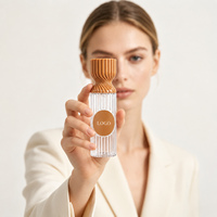 Flacon pulvérisateur fin en plastique de style arabe personnalisé avec couvercle spiralé et pulvérisateur en aluminium pour brume corporelle et parfum, 100 ml et 250 ml