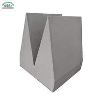 Panneaux acoustiques en forme de coin, design moderne, métal perforé, ignifuge, imperméable, écologique, NRC 0.4, insonorisant, modèle 3D Hall JH