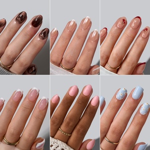 Marque Blanche Luxe <span class=keywords><strong>Ongles</strong></span> Courts Artificiels Faux en Gros Gel Doux Faux <span class=keywords><strong>Ongles</strong></span> Faits à la Main Vrac <span class=keywords><strong>Ongles</strong></span> à Presser Personnalisés en Gel - Product Image 3