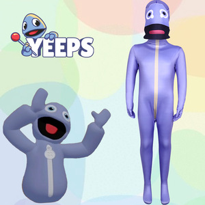 Yeeps Hide And Seek Cosplay Bodysuit Purple Unisex Halloween <b>Costume</b> Zentai Suit - Product Image 2