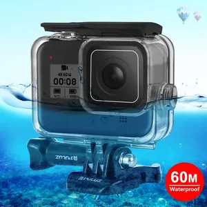 PULUZ 60米水下深度潜水案例防水相机外壳GoPro HERO8黑色