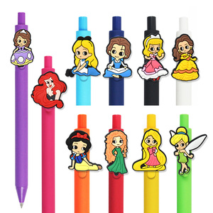 Bolígrafos de Gel de Punta Fina de 0.5mm con Diseño de la Princesa Lisa, Alta Calidad, Precisión, Plástico PVC para Niñas con Dijes Decorativos - Product Image 1