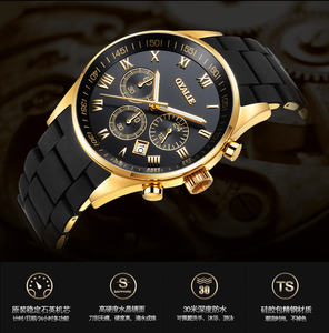 Reloj de Cuarzo Analógico Deportivo de Lujo, Resistente al Agua, Correa de Cuero de 22 mm de Ancho, Esfera de 45 mm, Caja de Aleación, Cristal con Fase Lunar, Estilo Ejecutivo - Product Image 4