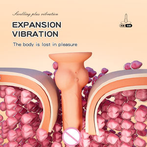 Adulto sexo brinquedos realista vibrador poderosa vibração inflável masturbação anal expansão vaginal dilatador com ventosa brinquedo - Product Image 3