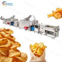 Friteuse industrielle ronde à cuve pour chips de banane plantain, de manioc et de pommes de terre, machine à frire ronde automatique à agitation électrique ou à gaz