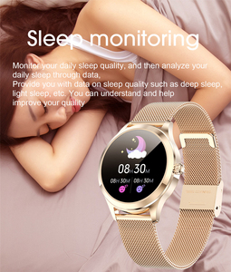 Montres pour femmes montres connectées android et ios lw07 montre intelligente doré - Product Image 3
