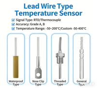 Sonde de résistance thermique en platine Pt100, capteur de température, transmetteur de température de type K