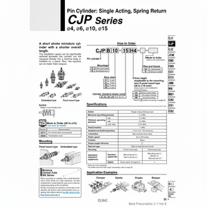 หมุดกระบอกนิวเมติกส์ CJPB6-10-B - Product Image 1