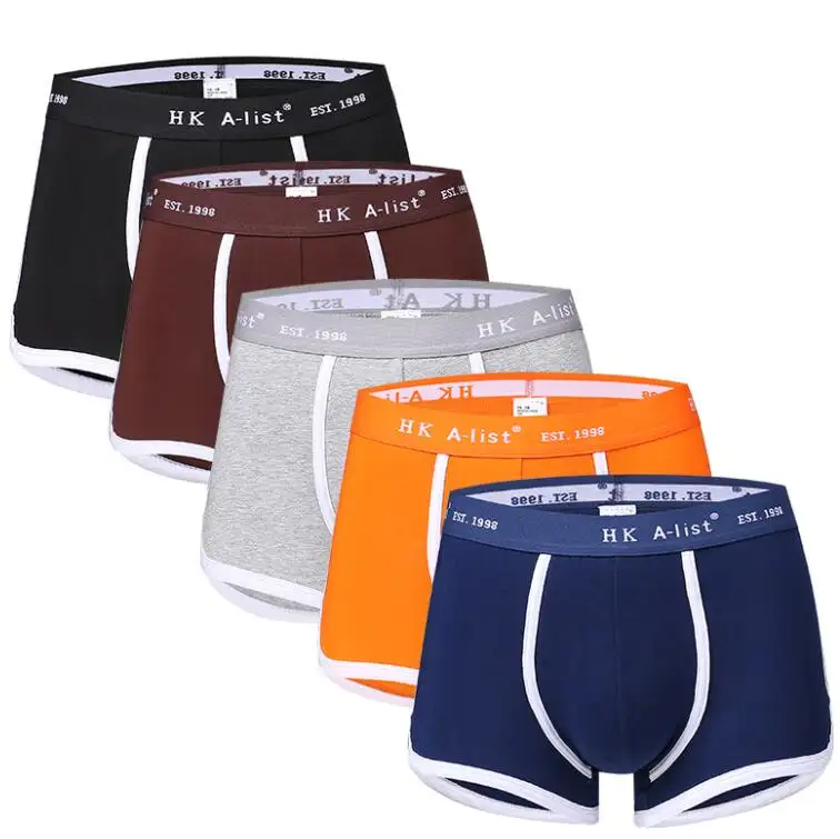 Männer Hohe Elastische Stripe Boxer Briefs Shorts Boxer Unterwäsche/Boxer Unterhose