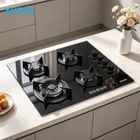 Estufa de Gas Xunda de Alta Calidad a Buen Precio, Electrodomésticos de Cocina Principales, Estufa de Gas de 4 Quemadores, Placa de Gas LPG Integrada, Cuatro Quemadores