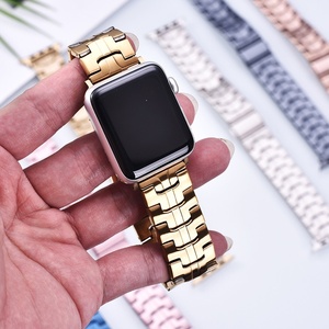 Bracelet de luxe en acier inoxydable pour Apple Watch Series 10 9 8 7 6 SE Ultra 2, style Iron Man, bracelet en métal à 3 maillons - Product Image 2