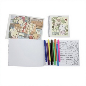 Carnets de dessin de <span class=keywords><strong>paysages</strong></span> personnalisés, reliure parfaite, papier perforé pour art ligné, impression offset, livre de coloriage à couverture souple pour <span class=keywords><strong>adultes</strong></span> - Product Image 4