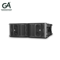 Sistema de Sonido Profesional para Exteriores con Altavoces Line Array Dobles de 12 Pulgadas