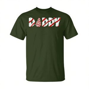 Camiseta familiar a juego con diseño de pastel de árbol de Navidad, talla pequeña, camiseta para fiesta de pijamas navideña - Product Image 2