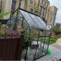 Serre de jardin moderne en alliage d'aluminium et acier, kit de jardinage à assembler facilement pour la maison