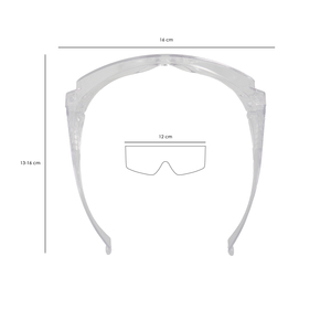 Gafas de Seguridad EN166 con Patillas Transparentes Fijas - Product Image 3