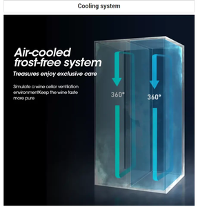 Réfrigérateur à vin électrique avec porte vitrée, capacité 20 bouteilles, pour cave à vin domestique, bar à vin, utilisation autonome ou hôtelière, réfrigérant R600a, 6 niveaux - Product Image 5