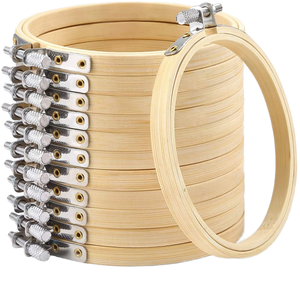 Handmade 5-10 Inch Eco-Friendly Bamboo Cross Stitch Embroidery Hoop <strong>Ring</strong> Carved Embroidery <strong>Craft</strong> <strong>Ring</strong> - Product Image 5