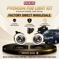 Pour Toyota Hiace 2009-2011 Ensemble de feux antibrouillard avant Feux de jour et kit de feux de pare-chocs TY076 12V