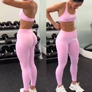 Nouveau Legging Sculptant Durable Personnalisé pour Femme, en Spandex Ultra Doux et Respirant, Legging de Sport Effet Scrunch Butt, Pantalon de Fitness et Yoga - Product Image 2
