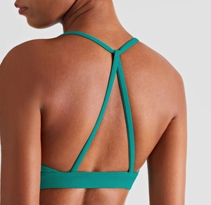 Soutien-gorge de sport court sans dos personnalisé <span class=keywords><strong>pour</strong></span> femme, sexy, à fines bretelles, <span class=keywords><strong>pour</strong></span> le yoga - Product Image 3