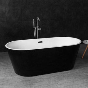 Gurgle Promotion <span class=keywords><strong>Baignoire</strong></span> Autoportante en Acrylique Design Moderne Blanche <span class=keywords><strong>Baignoire</strong></span> Îlot Balnéo - Product Image 3