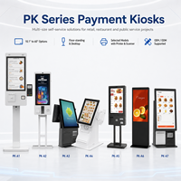 Kiosco de Pago de Pantalla Dual de 15.6 Pulgadas con Impresora, Escáner de Código de Barras y Rotación de 90 Grados para Proyectos de Punto de Venta