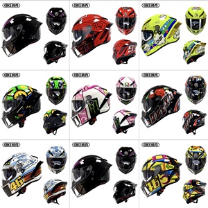 Nuevo Casco de Motocicleta Integral Negro, Carcasa de ABS, Visera Doble Transparente, Cierre Rápido, Diseño Sencillo, Forro de Algodón, Homologado por DOT - Product Image 6