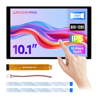 Pantalla Táctil Capacitiva Waveshare DSI de 10.1 Pulgadas, Panel IPS de 800*1280 para Raspberry Pi 5 4B 3B 3B+ 3A+