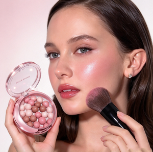 Poudre de blush en gros à texture fine et soyeuse, longue tenue, en billes sphériques, cosmétiques de maquillage - Product Image 1