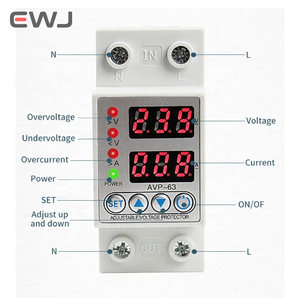 Nhà máy trực tiếp 40A/63A Điện áp ổn định quá áp/dưới Điện áp bảo <span class=keywords><strong>v</strong></span>ệ quá dòng bảo <span class=keywords><strong>v</strong></span>ệ một pha 220V 230V - Product Image 2