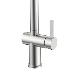 솔질 된 니켈 풀 아웃 304 스테인레스 스틸 믹서 주방 싱크대 탭 호텔 아파트 주방 - Product Image 4