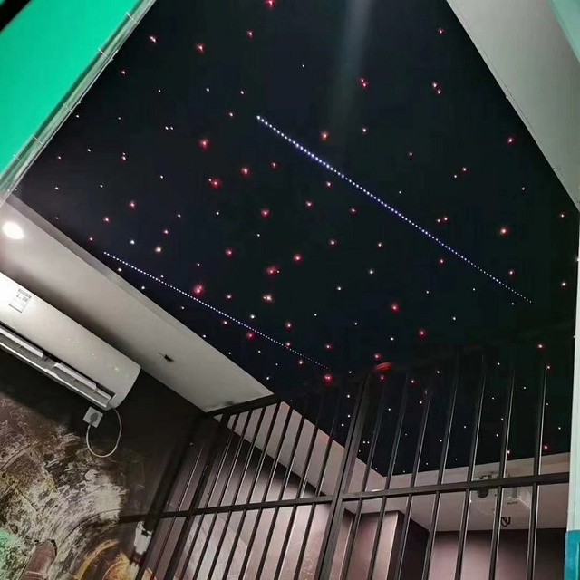 Home Cinema Theater Room Fiber Optic Ceiling Star Starry Sky with Shooting Design Movie Atmosphere Star Light Ceiling Panels