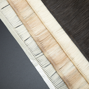 Extensão de cabelo humano tendência, de alta qualidade, novo, amarrar as mãos, gênio, weft, pode ser cortado, liso, invisível - Product Image 2