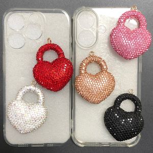 Breloques 3D en forme de <span class=keywords><strong>croix</strong></span>, colorées et brillantes, entièrement ornées de strass, pour loisirs créatifs, accessoires de pendentifs et décorations pour coques de téléphone - Product Image 4