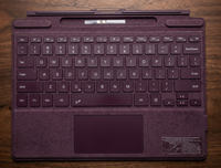Penutup Keyboard Bluetooth Nirkabel dengan Touchpad, Slot Smart Pen, Keyboard Folio Magnetik Tipis untuk Microsoft Surface Pro 8 9 X