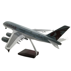 Lưu Niệm Máy Bay Mô Hình Máy Bay Nhựa Không Khí Airbus 380 Qatar Đường Bay 1/160 Máy Bay Mô Hình Cho Bộ <span class=keywords><strong>S</strong></span>ưu Tập Và Hiển Thị Pilot Quà Tặng - Product Image 1