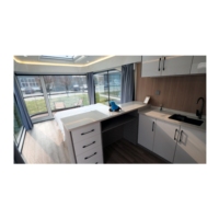 Maisonnette de haute qualité avec toilettes et salle de bain, maisons mobiles modernes, maisonnette préfabriquée, hôtel capsule spatiale