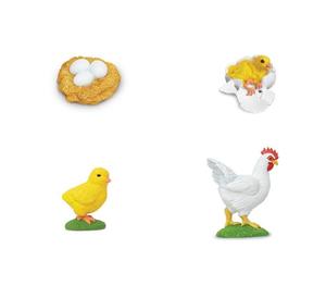 Материалы Монтессори, детские игрушки на заказ, мини-курица, упаковка, цветные пластиковые цветные предметы жизненного цикла-цыпленок - Product Image 3