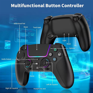 คอนโทรลเลอร์เกมไร้สาย SZ-5008B BT สำหรับ P5 PC IOS ไจโรสโคป 6 แกน ไฟ RGB พร้อมช่องเสียบเสียงสเตอริโอ 3.5 มม. แบตเตอรี่ 1500mAh - Product Image 6