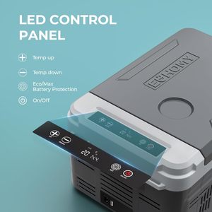 Refrigerador EUHOMY de 12 Voltios, Enfriador con Compresor de 11 Cuartos de Galón, Control por Aplicación, Nevera para Auto de 12/24 V CC, 100/240 V CA, Portátil - Product Image 6