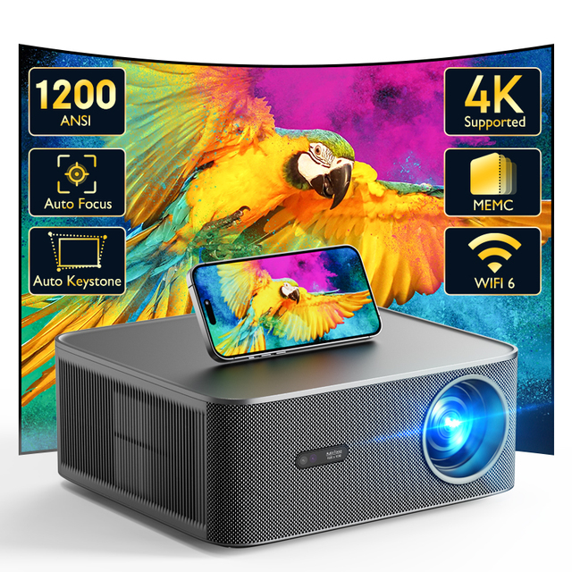 Customize C50B New Outdoor Android Projector 4K No Brand Powerful Gaming Projector 4K 200 Inch Overhead Projector for Phone