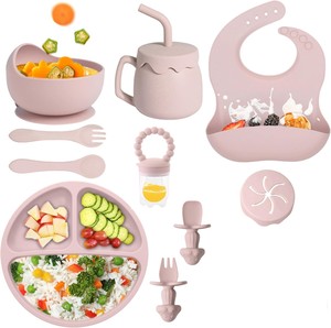 Juego de Vajilla para Bebés al por Mayor, Libre de BPA, Plato para Bebé con Fuerte Succión, con Tenedor y Cuchara - Product Image 5