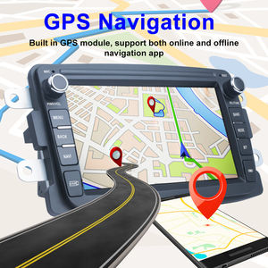 Radio Reproductor Android de 8 Pulgadas para Renault <span class=keywords><strong>Sandero</strong></span>/Duster/Logan/Dokker/Dacia con GPS, Wifi, FM, Carplay y 7 <span class=keywords><strong>Colores</strong></span> de Luz, Estéreo para Auto - Product Image 3