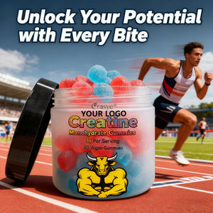 OEM/ODM Gummies de créatine monohydrate à 99,99 %, force, énergie et soutien musculaire, complexe pré-entraînement, complément de créatine 5000 mg - Product Image 5