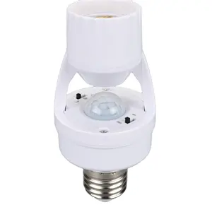 Pir Motion Sensor Light Socket,E26/e27 Smart Lamp Bulb Holder,Auto On/off Light Control