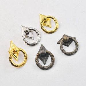 European Style Ring Drawer Handle Zinc Alloy Single Hole <b>Cabinet</b> Pull Handle Durable Plating Finish - Product Image 3