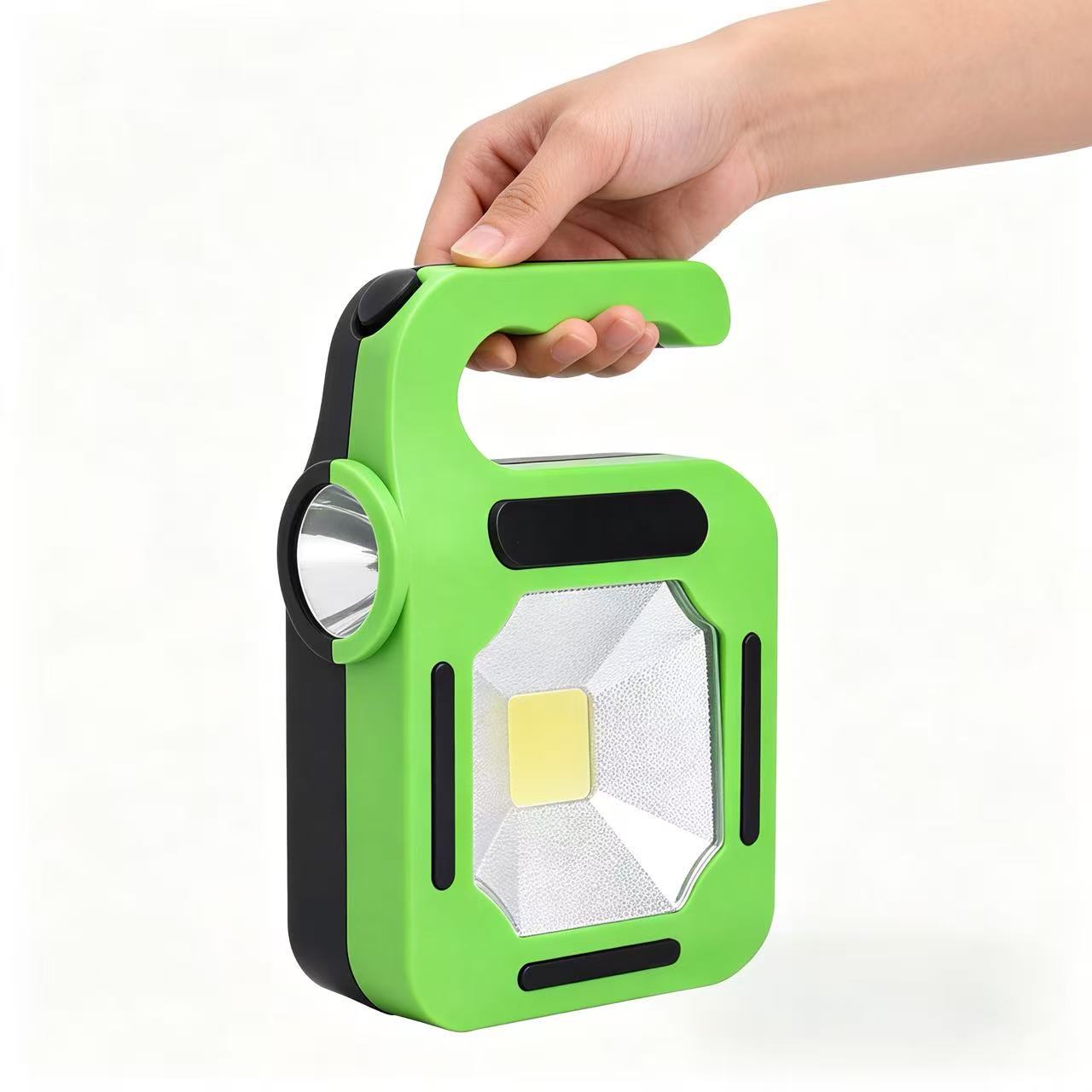 2-in-1 Portable LED Work Light & Camping Lantern IP65 Waterproof 5000K Daylight Dimmable Emergency Flashlight