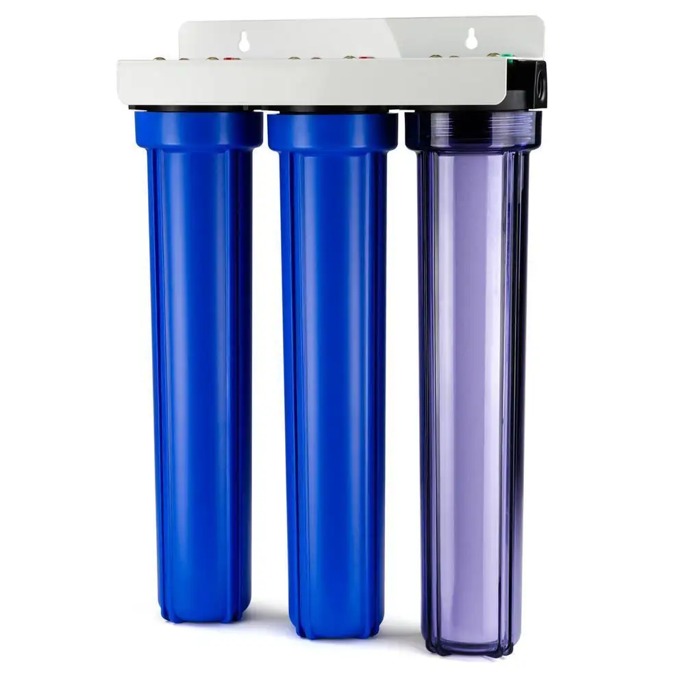 Phepus 3 Stage 20 Inch Whole House Clear Water Filter System